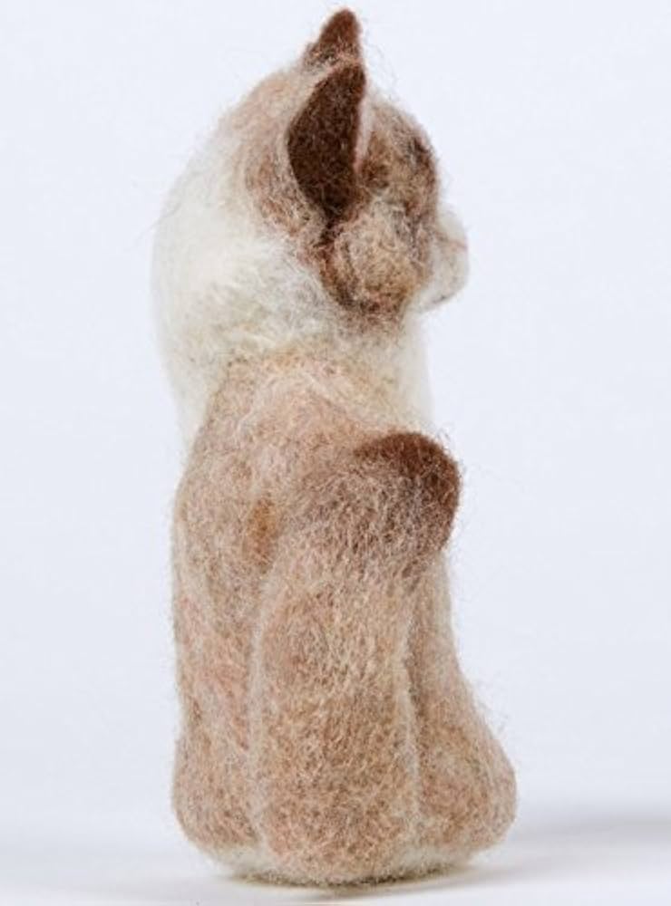 10日までオークション★ 猫 アートドール ぬいぐるみ 海外作家 羊毛フェルト 猫 アートドール ぬいぐるみ 海外作家 テディベア｜Yahoo!フリマ